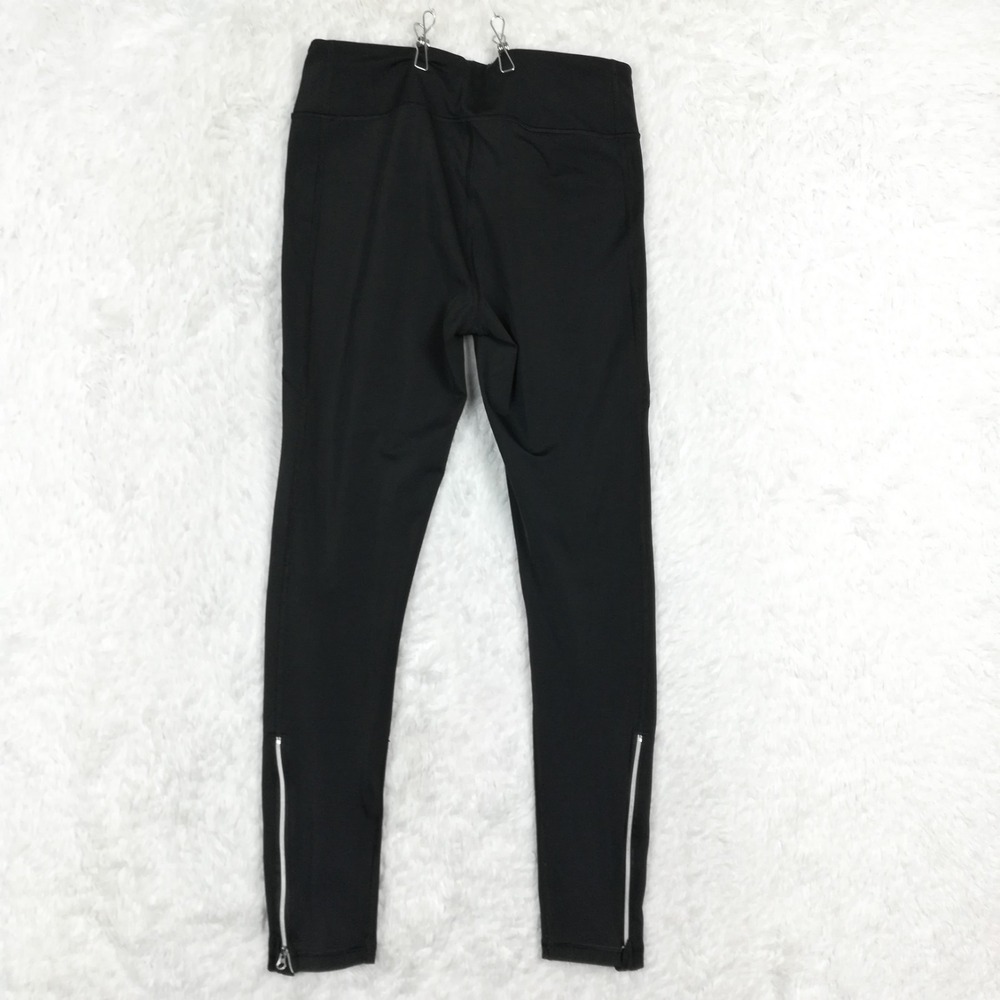 Victoria Sport Womens Pants Legging Tight Black Zipper Ankle Pull On M - Picture 2 of 11